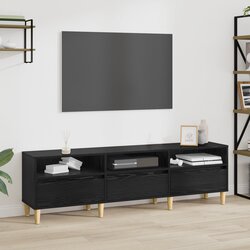 vidaXL TV ormar Crni hrast 150 x 30 x 45 cm Konstruirano drvo Cijene