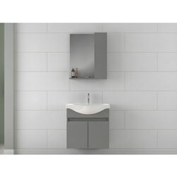 Hanah home sole 65 - set kupatilske nameštaja u mat sivoj boji (2 dela) Cene