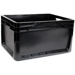 Eurobox-System Zaboj s polnimi stenami 40 x 30 x 22 cm črn Cene
