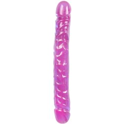 Crystal Jellies Dvojni dildo, vijoličen Cene