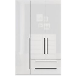 Jela Jagodina jela plakar P32/PN - kolekcija piano - kristalno bela/kristalno bela hg lak - 137x224x56 cm Cene