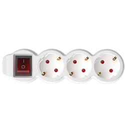 Somogyi Electronic razvodnik sa 3 mesta 10m 1.5mm2 + prekidač NV3K-10/WH/1,5 Cene