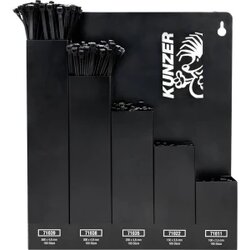 Kunzer 7KBS500 komplet vezica 100 mm, 150 mm, 200 mm, 300 mm, 360 mm crna 500 kom. Cene