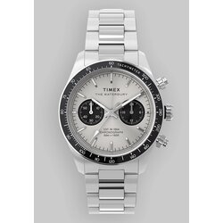 Timex Waterbury Heritage Chrono Case&Bacelet Watch silver dial Cene