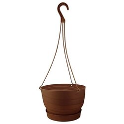 Mareš Viseči cvetlični lonec Twister (Plastika, Rjava, Premer: 26 cm) Cene