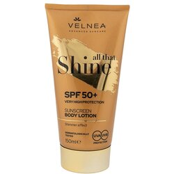 Velnea sun losion za telo sa šljokicama SPF50+150ml Cene