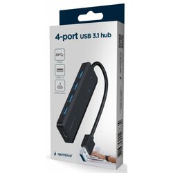 Gembird UHB-U3P4P-02 4-port USB 3.1 + USB-C za napajanje HUB Cene