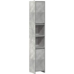 Maison Chic Kopalniška omarica - Kopalniški kabinet betonsko siva 30x30x183,5 cm iverna plošča, (21794711) Cene