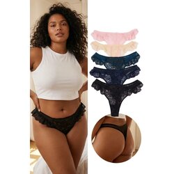 Trendyol ženski set gaćice model Tbbss26Cm00011, plava-multikolor Cene