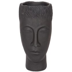 Dekorativna vaza 25x14x12,5 cm crna/cement Cene