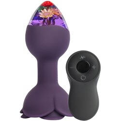 LOVISS Flower - analni vibrator s daljinskim upravljačem (ljubičasti) Cene