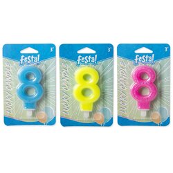 Lucky candle, svećica, fluo miks - odaberite broj Cene