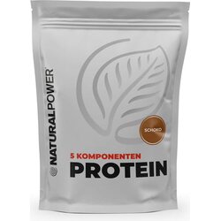Natural Power 5 Component Protein 1,000g - Chocolate Cene