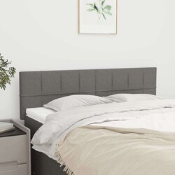  Uzglavlja 2 kom tamnosiva 72 x 5 x 78/88 cm od tkanine Cijene