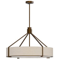 Open Design OR85679 - Luster na šipci DORETTO 6xE27/15W/230V Ø 70 cm smeđa/bež Cene