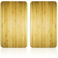Maximex Zaščitne plošče za štedilnik iz kaljenega stekla 2 ks 52x30 cm Wooden – Cene
