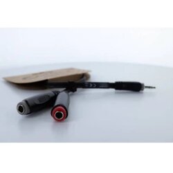 Cordial 14892 utičnica audio Y-adapter [1x 3,5 mm banana utikač - 2x klinken utičnica 6,3 mm (mono)] 0.30 m crna PVC obl Cene