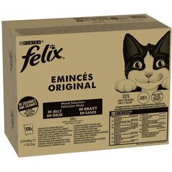JUMBO pakiranje Felix Classic Pouches, 120 x 85 g - Mesni in ribji mešani paket (4 vrste) Cene