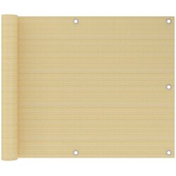 vidaXL Balkonsko platno bež 75x500 cm HDPE, (20609845) Cene