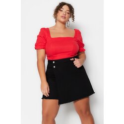 Trendyol Curve Plus Size Shorts & Bermuda - Black - Normal Waist Cijene