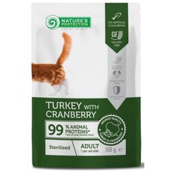 NATURE PROTECTION Sterilised Turkey-Cranberry 85g Cene