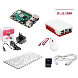 Raspberry Pi® 4 B Desktop Kit 4 GB 4 x 1.5 GHz uklj. tipkovnica, uklj. miš, Uklj. Noobs OS, Uklj. napajanje, uklj. kućište, Cene