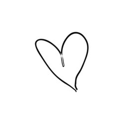 Venture Home poster Heart 70 × 100 cm, bijeli Cijene