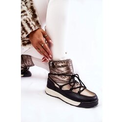 Big Star Women's snow boots Memory Foam Big Star KK274275 Silver-Black Cijene