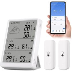 CHATTHEN pametni wifi termometer in merilnik vlage za notranjo in zunanjo uporabo odprta embalaža Cene