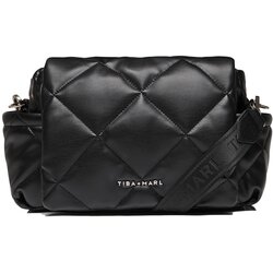 Tiba+Marl torba za previjanje nova eco compact quilted faux black Cene