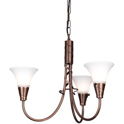 Elstead Lighting Elstead EM3-COPPER - Luster na lancu EMILY 3xE14/40W/230V Cene