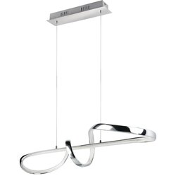 Tri O LED viseča svetilka v srebrni barvi Padua – Cene
