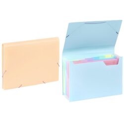 Viquel expanding organizer sa 6 pregrada i gumicom Rainbow pastel sortirano ( 04CK30 ) Cene