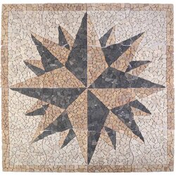 Mozaik pločice uzorka vjetra Šareni 120 x 120 cm Mramor Cene
