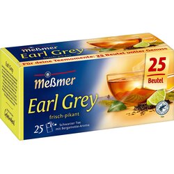 Meßmer Črni čaj - Earl Grey - 25 čajnih vrečk Cene