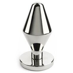 Mr. Steel Classic Butt Plug Medium Silver Cene