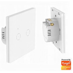 Mitea Smart Prekidač beli TOUCH pametni Wi‑Fi smart breaker 10A 2.4GHZ MS-701-2-W Cene