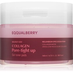 Eqqualberry Collagen Pore-Tight Up Gel Toner Pads tonizirajoče blazinice za zmanjšanje por 60 kos Cene
