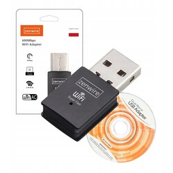 Zenwire WD-AX302 USB WiFi adapter 600 Mb/s dvopasovni 2,4/5 GHz, USB 3.0/2.0, 802.11ac, (5000194440) Cene