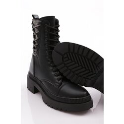 DGN K9002 Women's Lace-Up Boots Black Caviar Cijene