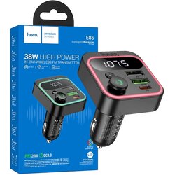 hoco. FM modulator,Bluetooth,12/24V,2xUSB-,PD,QC30,20W - E85 Tiger Cene