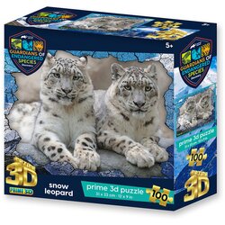 ANIMAL PLANET 3D sestavljanka Snežni leopard 100 kos 31x23cm Cene