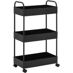 Bessagi Home Kopalniški Regal Sandro, S Kolesci, Črna Cene