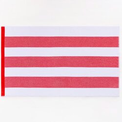 Benetton Brisača plažna 90x160 cm, rdeče-bela, BE-0203-KZ Cene