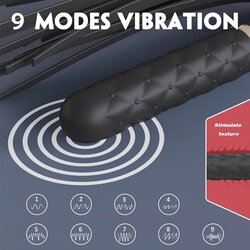 Sex HD Bloody Mary - Vodoodporni vibrator in bič z možnostjo polnjenja (črn) Cene