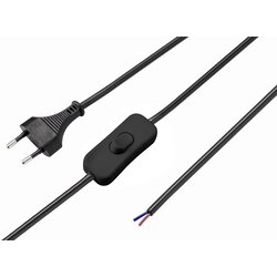 sygonix SY-5044224 tok priključni kabel črna 1.50 m vklj. stikalo za vklop/izklop, (20414644) Cene
