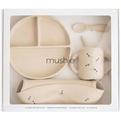 Mushie Feeding Toddler Set komplet pribora za jelo za bebe 6m+ Bees Cene