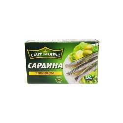 Stari Beograd sardina u biljnom ulju 125g limenka Cene