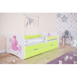 HAPPYKIDS DJEJI KREVET DREAMY PRINCEZA NA KONJU (VIE BOJA I DIMENZIJA)-zelena-80x180 Cene