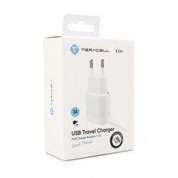Teracell kućni punjač evo USB1 1A sa iphone lightning kablom beli Cene